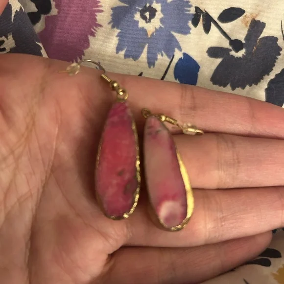 Kinsley Armelle Blush Quartz Drop Earrings - Picture 4 of 4